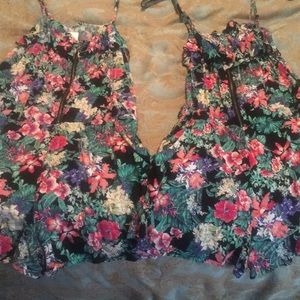 Floral rompers